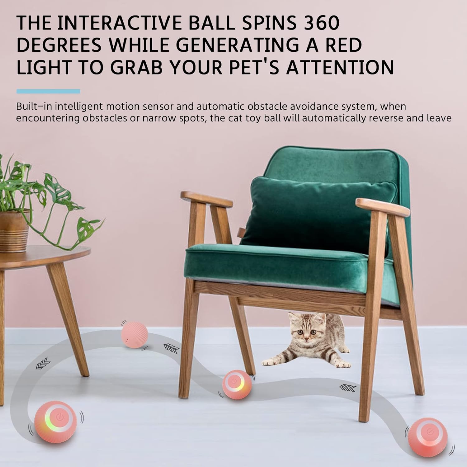 Smart Cat Rolling Ball Toy - BarkNPurrStore