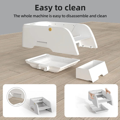 Wifi Auto Cat Litter Box, Self-Cleaning Convenience for a Fresh Home - BarkNPurrStore