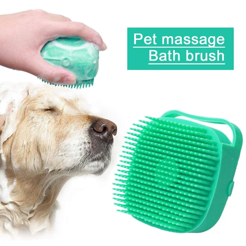 Pet Dog Shampoo Brush for Efficient and Gentle Grooming - BarkNPurrStore