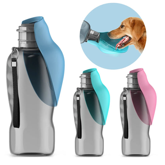 Portable 800ml Pet Water Bottle for Adventures - BarkNPurrStore